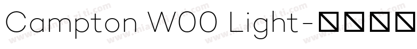 Campton W00 Light字体转换